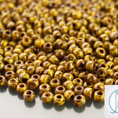 10g Y319 HYBRID Picasso Opaque Dandelion Toho Seed Beads 6/0 4mm Michael's UK Jewellery