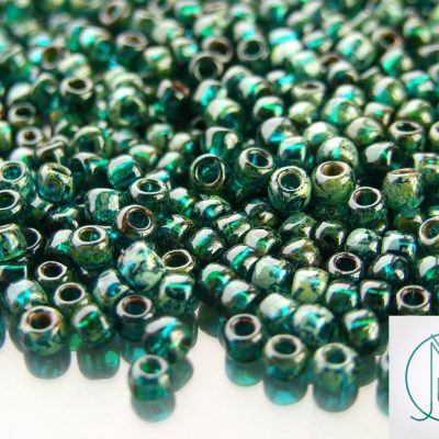 10g Y322 HYBRID Picasso Transparent Capri Blue Toho Seed Beads 6/0 4mm Michael's UK Jewellery
