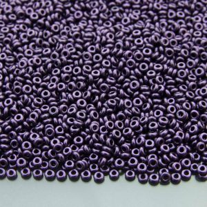 10g Y612 HYBRID Metallic Suede Purple Toho Demi Round Seed Beads 11/0 2mm Michael's UK Jewellery
