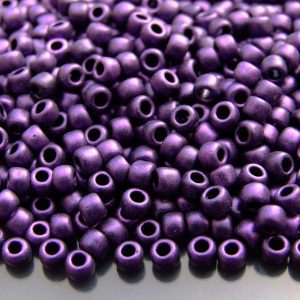 10g Y612 HYBRID Metallic Suede Purple Toho Seed Beads Size 6/0 4mm Michael's UK Jewellery
