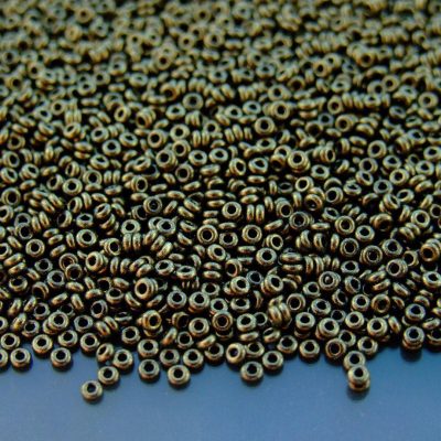 10g Y615 HYBRID Metallic Suede Gold Toho Demi Round Seed Beads 11/0 2mm Michael's UK Jewellery