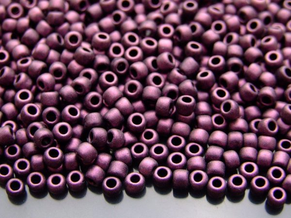 10g Y617 HYBRID Metallic Suede Pink Toho Seed Beads Size 6/0 4mm Michael's UK Jewellery