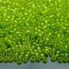 TOHO Seed Beads Y620 HYBRID Sueded Gold Transparent Lime Green 8/0 beads mouse