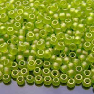 10g Y620 HYBRID Sueded Gold Transparent Lime Green Toho Seed Beads Size 6/0 4mm Michael's UK Jewellery