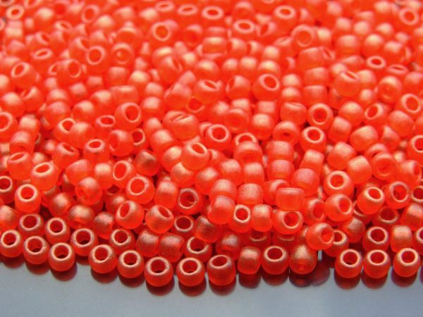 10g Y625 HYBRID Sueded Gold Siam Ruby Toho Seed Beads Size 6/0 4mm Michael's UK Jewellery