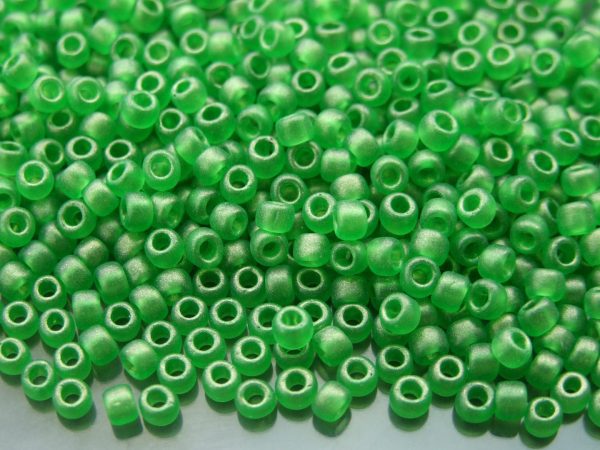 10g Y629 HYBRID Sueded Gold Transparent Peridot Toho Seed Beads 6/0 4mm Michael's UK Jewellery