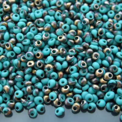 10g Y857F HYBRID Apollo Frosted Turquoise Toho 3mm Magatama Seed Beads Michael's UK Jewellery