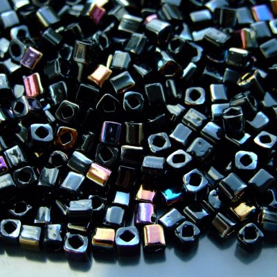10g Y872 HYBRID Twilight Jet Toho Cube Seed Beads 4mm Michael's UK Jewellery
