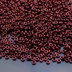 10g Y911 HYBRID Metallic Suede Red Copper Toho Demi Round Seed Beads 8/0 3mm Michael's UK Jewellery
