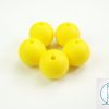 10x 15mm Round Silicone Beads Yellow Michael's UK Jewellery