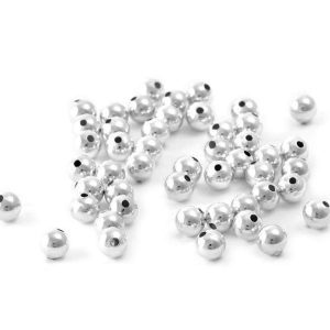 10x Solid 925 Sterling Silver Round Spacer Beads 5mm Hole 2.2mm Michael's UK Jewellery
