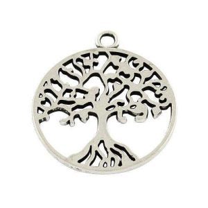 10x Tree of Life 29mm Charm Antique Silver Michael's UK Jewellery