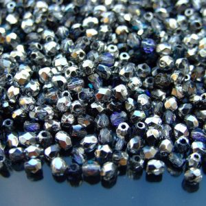5g Fire Polished Beads Crystal Heliotrope 3mm beads mouse