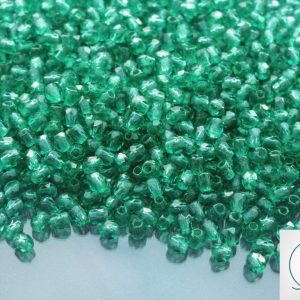 120+ Fire Polished Beads 3mm Emerald Michael's UK Jewellery