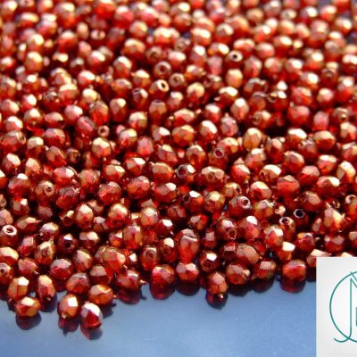 120+ Fire Polished Beads 3mm Halo - Cardinal Michael's UK Jewellery