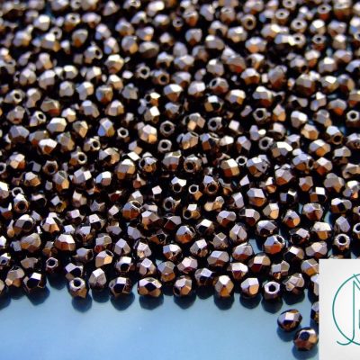 120+ Fire Polished Beads 3mm Metallic Bronze Michael's UK Jewellery