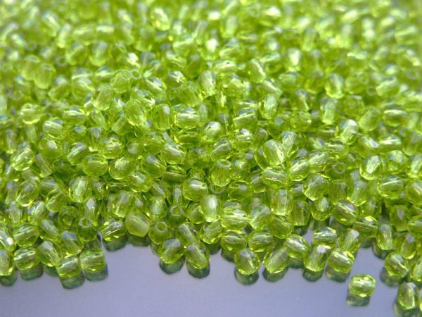 120+ Fire Polished Beads 3mm Olivine Michael's UK Jewellery