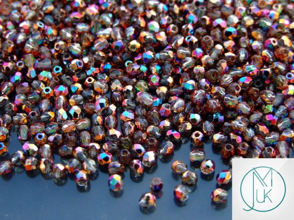 120+ Fire Polished Beads 3mm Vitex - Crystal Michael's UK Jewellery