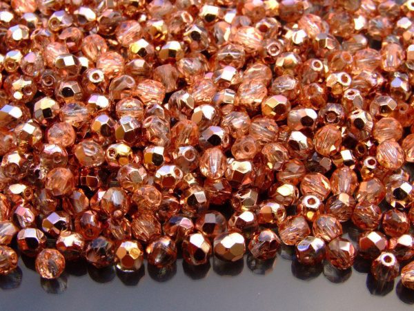 120+ Fire Polished Beads 4mm Apollo Gold Michael's UK Jewellery