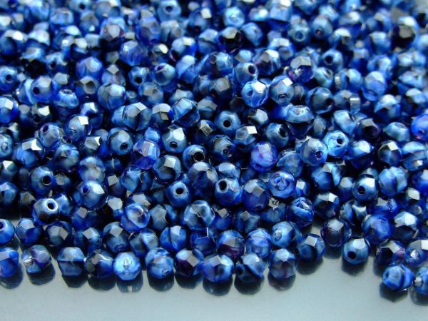 120+ Fire Polished Beads 4mm Blue Chroust Michael's UK Jewellery
