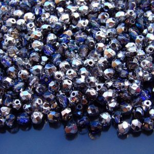 120+ Fire Polished Beads 4mm Crystal Heliotrope Michael's UK Jewellery