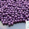 120+ Fire Polished Beads 4mm Metallic Suede - Purple Michael's UK Jewellery