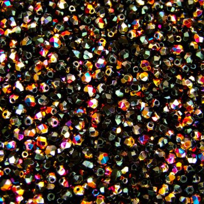 120+ Fire Polished Beads 4mm Vitex - Jet Michael's UK Jewellery