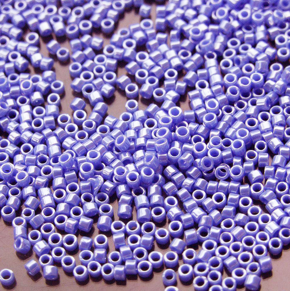 134 Opaque Periwinkle Luster Toho Treasure Seed Beads beadsmouseco.uk 01