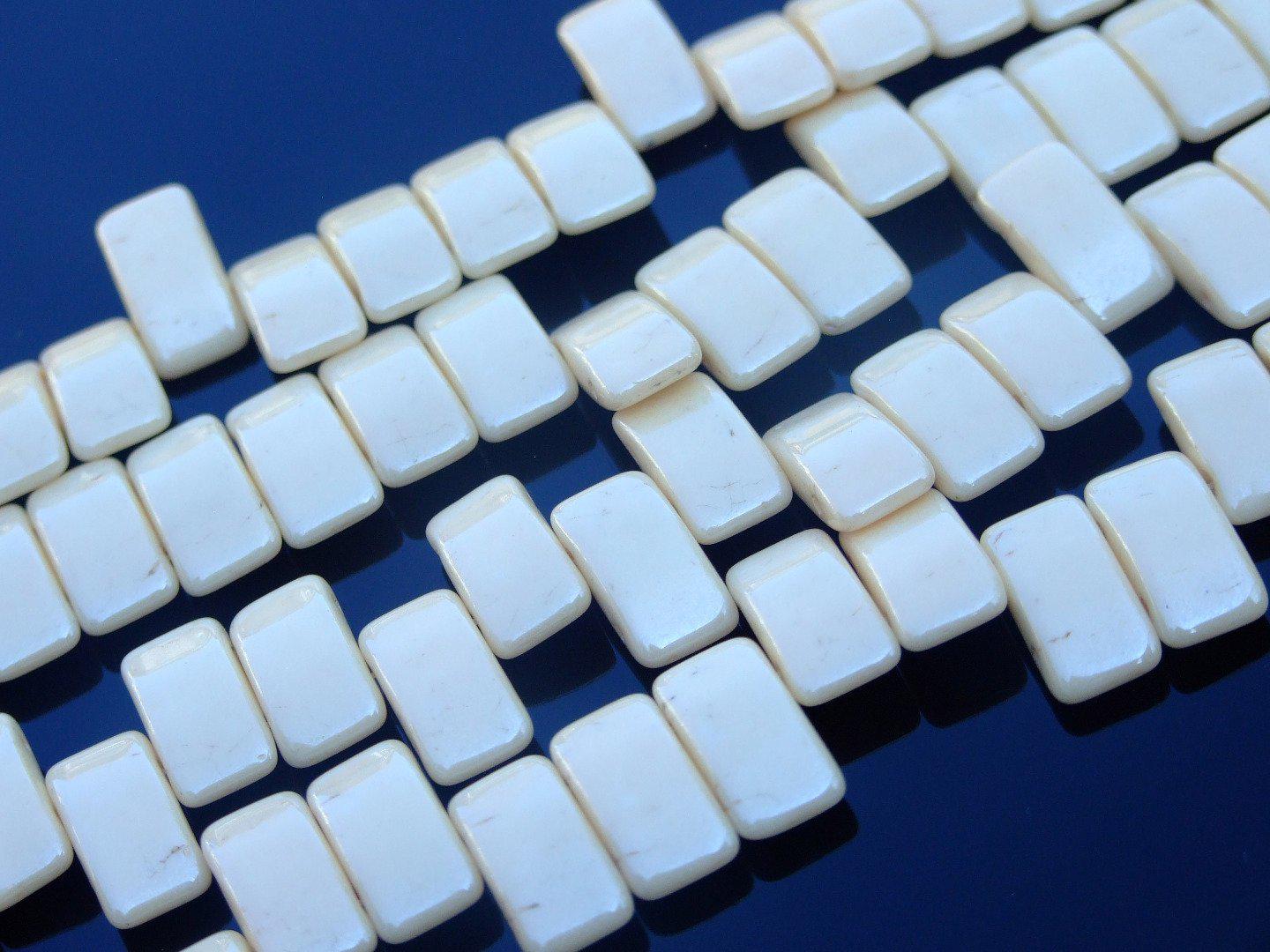 15x Carrier Beads 9x17mm Beige Luster Michael's UK Jewellery