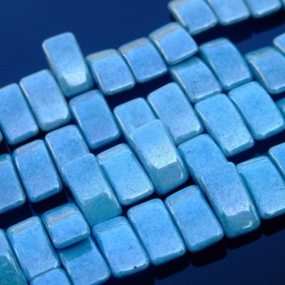15x Carrier Beads 9x17mm Blue Luster Michael's UK Jewellery