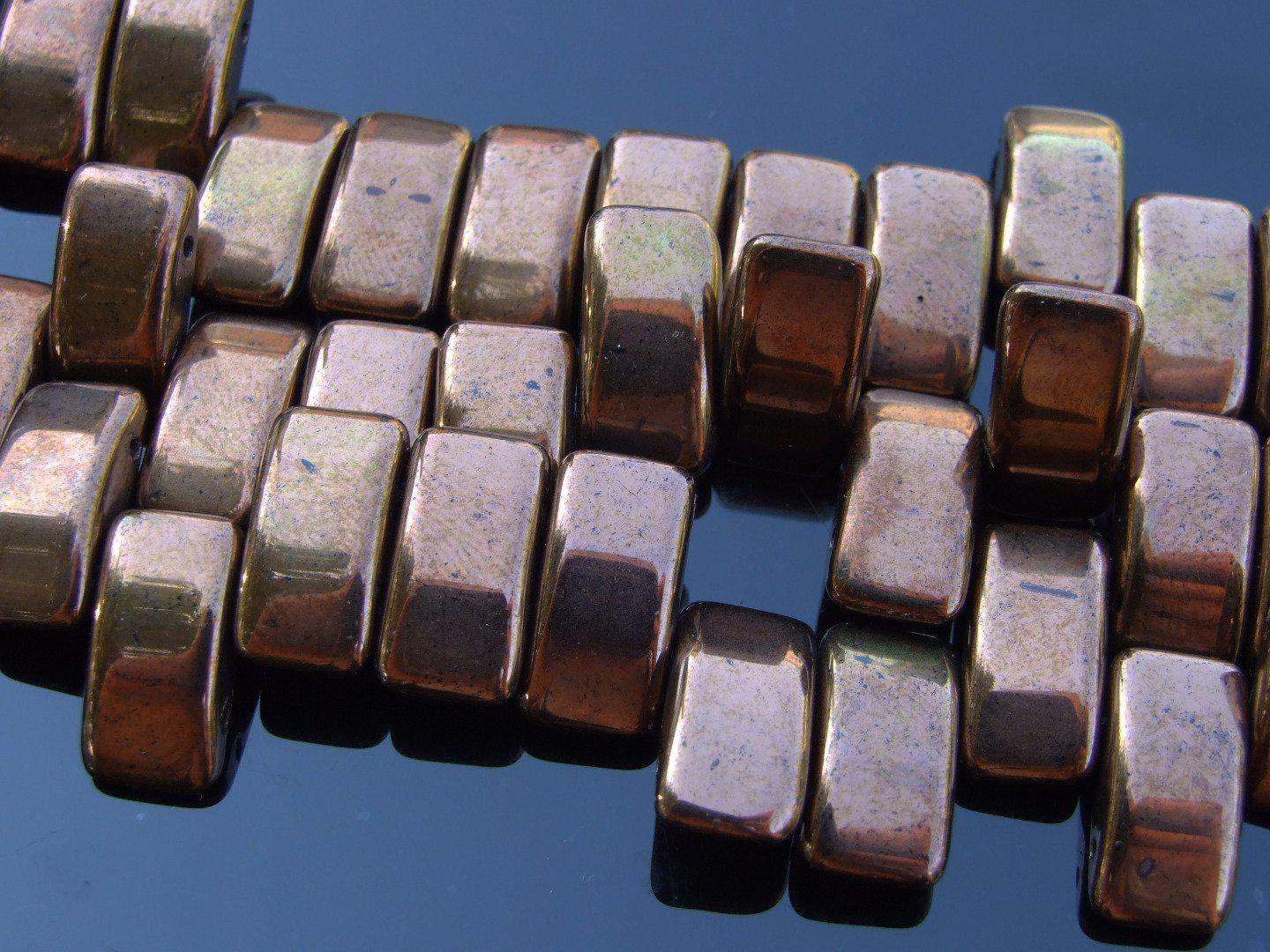15x Carrier Beads 9x17mm Bronze Michael's UK Jewellery