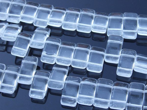 15x Carrier Beads 9x17mm Crystal Michael's UK Jewellery