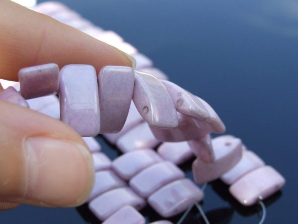 15x Carrier Beads 9x17mm Lilac Luster Michael's UK Jewellery
