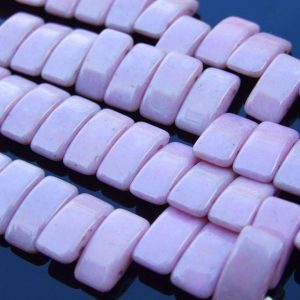 15x Carrier Beads 9x17mm Lilac Luster Michael's UK Jewellery