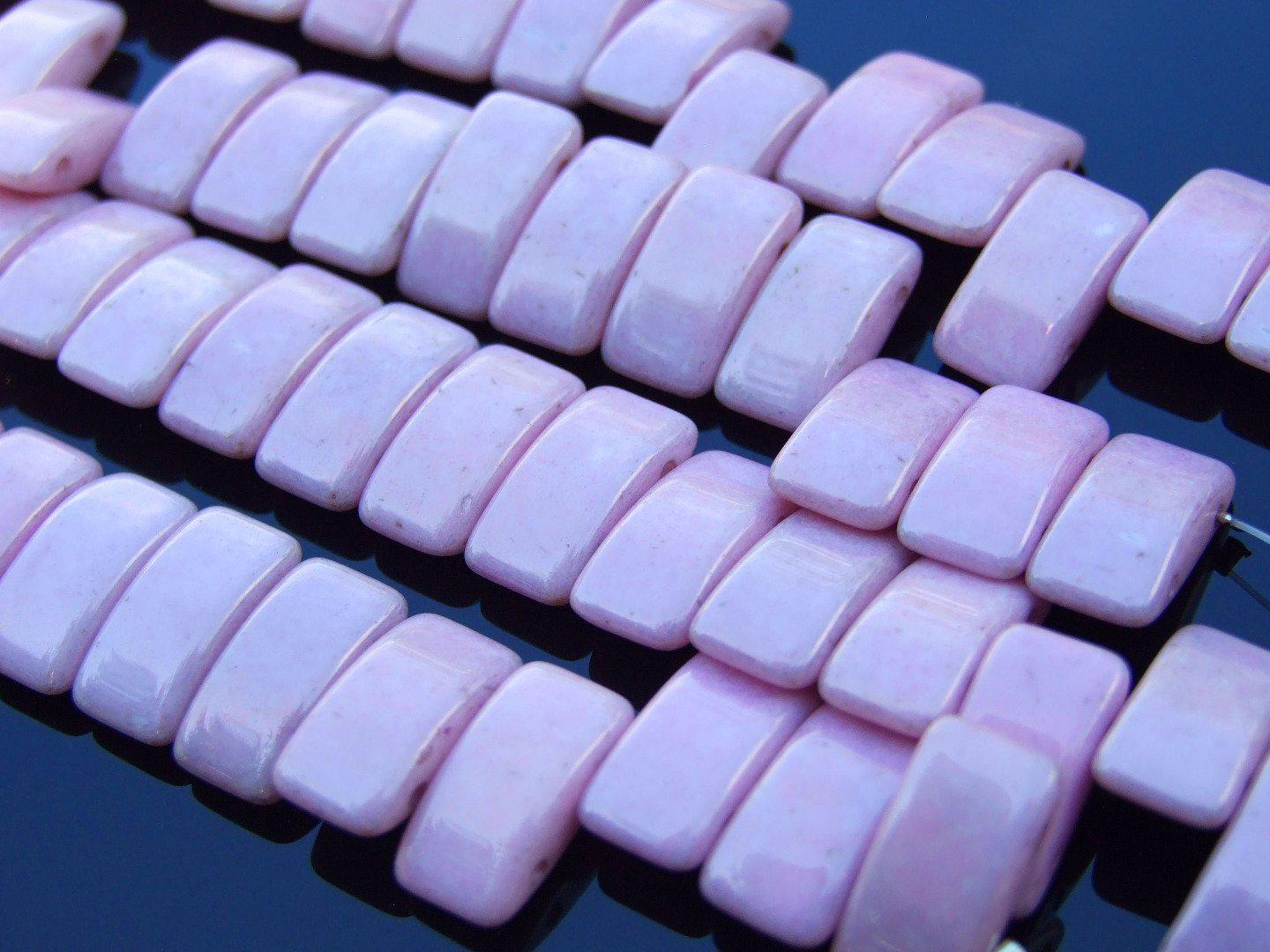 15x Carrier Beads 9x17mm Lilac Luster Michael's UK Jewellery