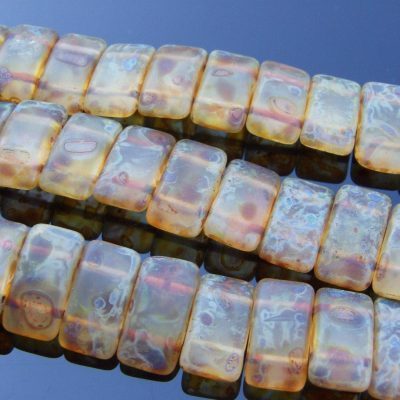 15x Carrier Beads 9x17mm Travertine Michael's UK Jewellery