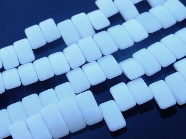 15x Carrier Beads 9x17mm White Michael's UK Jewellery