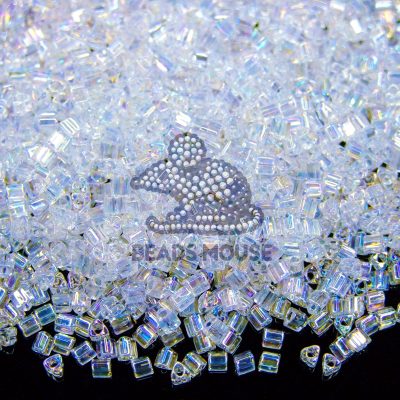 10g TOHO Beads Triangle 161 Transparent Crystal Rainbow 11/0