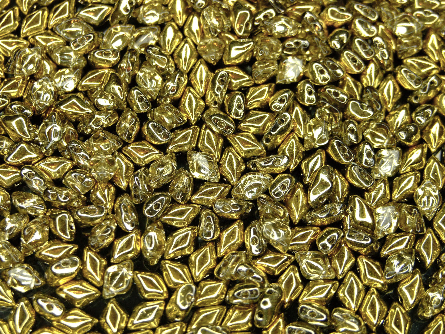 30g GemDuo Beads Crystal Amber WHOLESALE