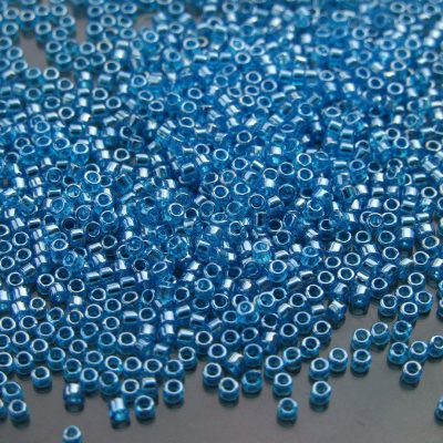 2.5'' Tube 104B Transparent Dark Aqua Luster Toho Treasure Seed Beads 11/0 1.7mm Michael's UK Jewellery