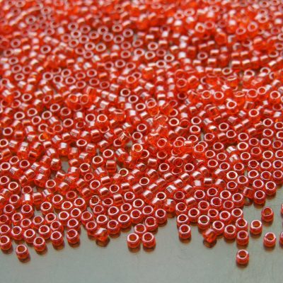 2.5'' Tube 109 Transparent Light Siam Ruby Luster Toho Treasure Seed Beads 11/0 1.7mm Michael's UK Jewellery