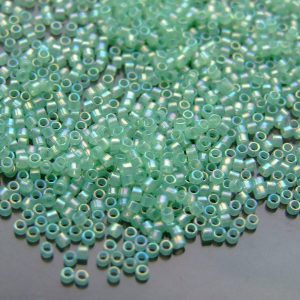 2.5'' Tube 1244 Translucent Celery Rainbow Toho Treasure Seed Beads 11/0 1.7mm Michael's UK Jewellery
