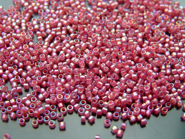 2.5'' Tube 1821 Bubble Gum Lined Light Amethyst Rainbow Toho Treasure Seed Beads 11/0 1.7mm Michael's UK Jewellery