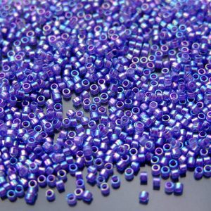 2.5'' Tube 1838 Violet Lined Crystal Rainbow Toho Treasure Seed Beads 11/0 1.7mm Michael's UK Jewellery