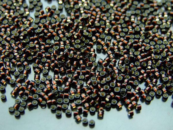 2.5'' Tube 2205 Transparent Silver Lined Root Beer Toho Treasure Seed Beads 11/0 1.7mm Michael's UK Jewellery