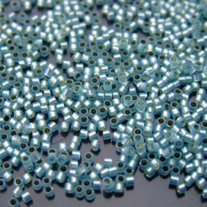 2.5'' Tube 2243 Transparent Silver Lined Avalanche Toho Treasure Seed Beads 11/0 1.7mm Michael's UK Jewellery