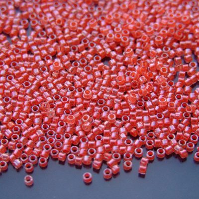 2.5'' Tube 341 Tomato Lined Crystal Toho Treasure Seed Beads 11/0 1.7mm Michael's UK Jewellery