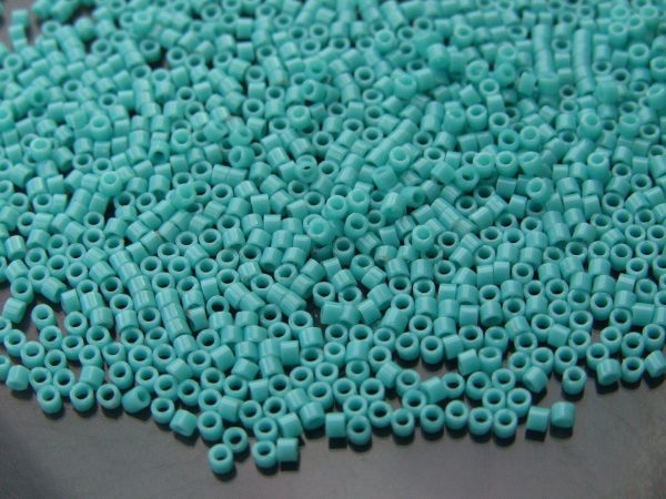 10g Seed Beads TOHO Treasure 55 Opaque Turquoise 11/0 beads mouse