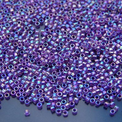2.5'' Tube 788 Tanzanite Lined Crystal Rainbow Toho Treasure Seed Beads 11/0 1.7mm Michael's UK Jewellery