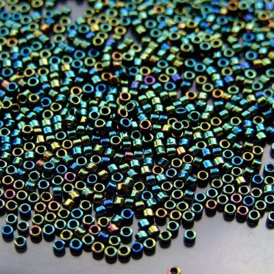 2.5'' Tube 84 Metallic Iris Green Brown Toho Treasure Seed Beads 11/0 1.7mm Michael's UK Jewellery